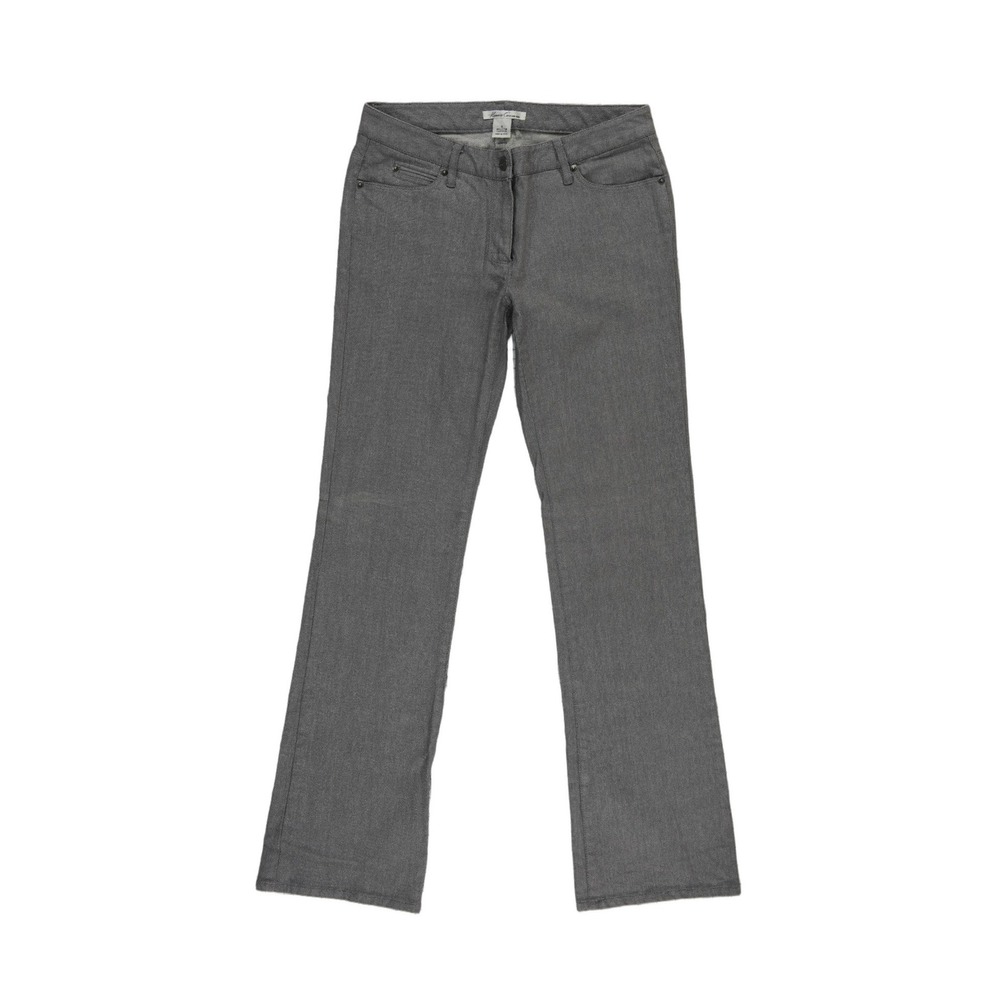 Kenneth Cole Gray Metallic Pants Trousers Women's Size 6 Bootcut Cotton Stretch